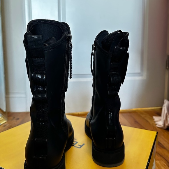 Fendi Black Combat Boots - Picture 6 of 12
